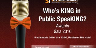 In data de 5 noiembrie, la ora 14:00, in cadrul Radisson Blu Hotel, Bucuresti, va avea loc Awards Gala 2016, "Who`s King in Public SpeaKING?”