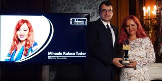 Mihaela Raluca Tudor, CEO Tudor Communication, a primit distinctia “40 under 40” si a fost desemnata antreprenorul anului 2019, la categoria PR.
